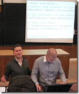 Svetlin Nakov and Mihail Stoynov teaching software technologies Svetlin Nakov and Mihail Stoynov teaching software technologies